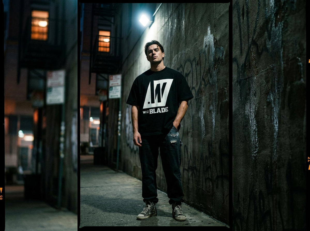 Blackletter tee — black colorway