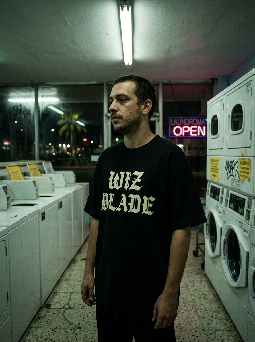 Laundromat — black stencil