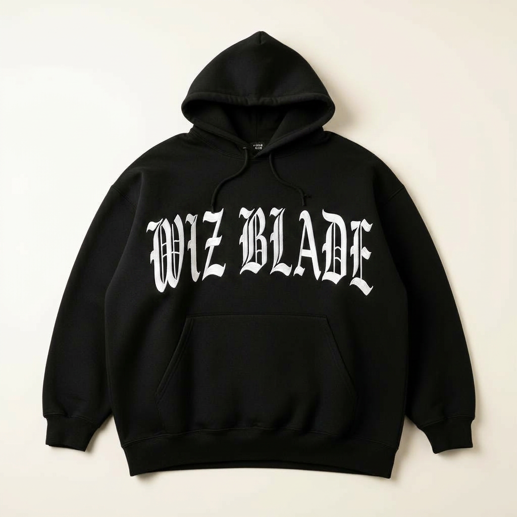 Blackletter Hoodie / Black