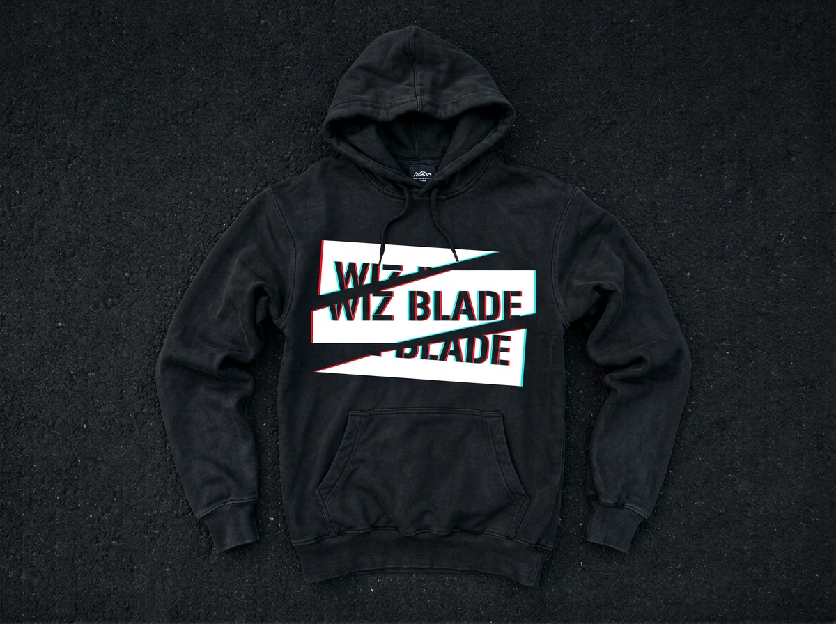 Glitch Hoodie / Black